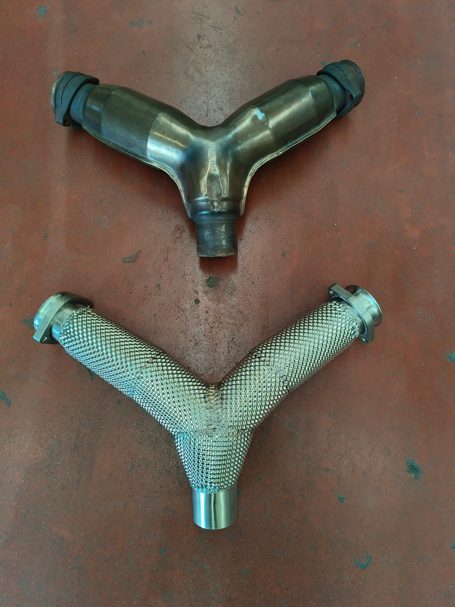 Y-Pipe sans catalyseurs Ferrari F355 2.7 — Ferrari F355 Motronic 2.7 exhaust system