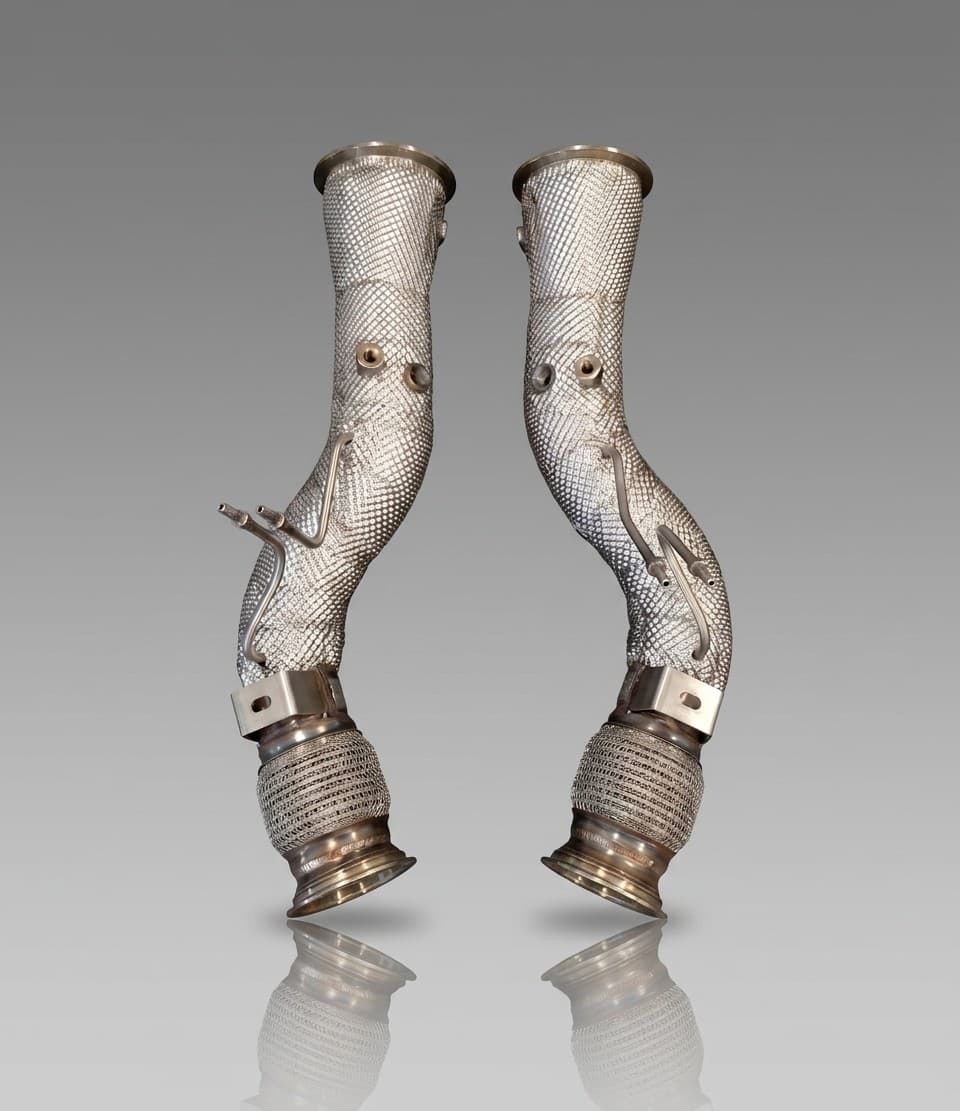 Downpipe Lamborghini Temerario senza OPF e catalizzatori — Lamborghini Temerario exhaust system